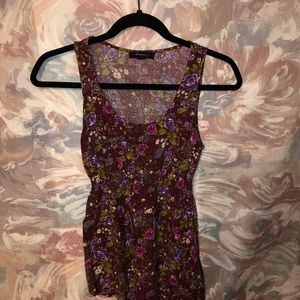 Flower Print Tank Top